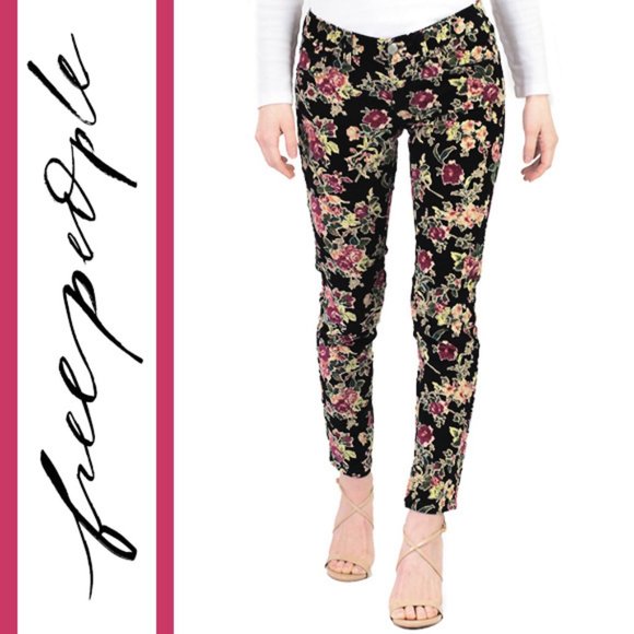 Free People Pants - Free People | Floral Corduroy Skinny Pants/Jeans